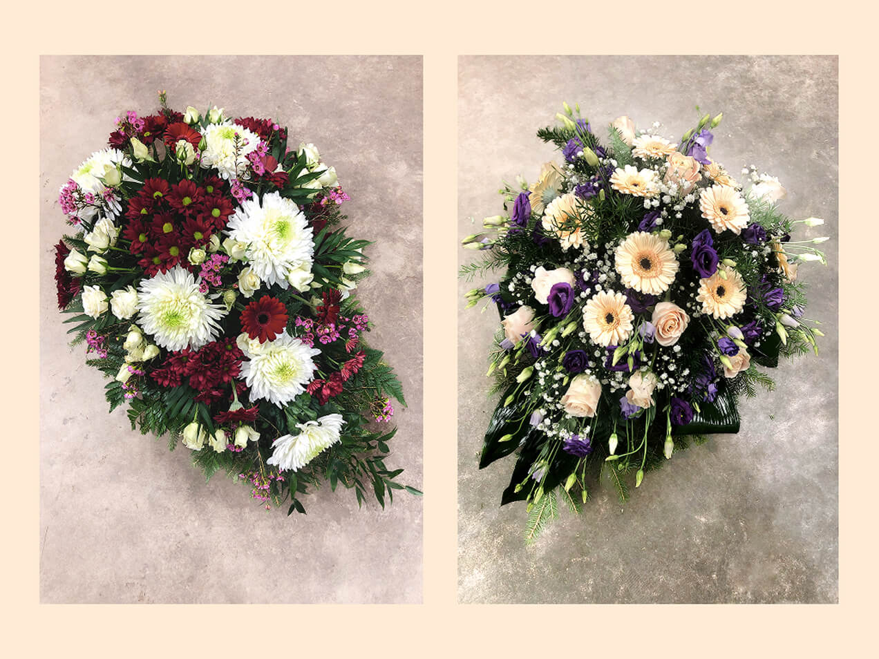 Vainagi un ziedi tradicionālajām bērēm