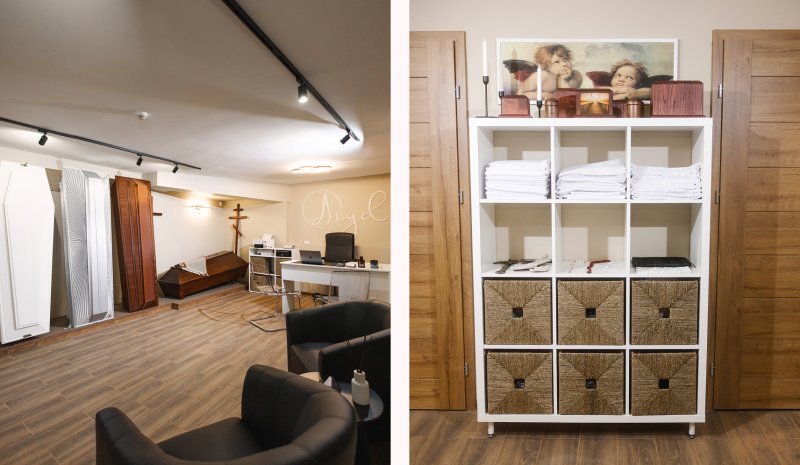 Apbedīšanas birojs Angel, Emmas iela 14 piederumi