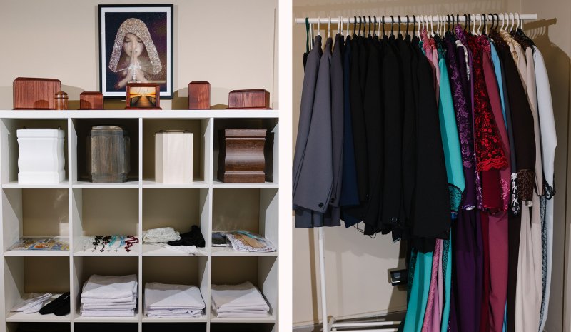 Apbedīšanas birojs Angel, Zolitūdes iela 34K-1 zarki urnas un drēbes