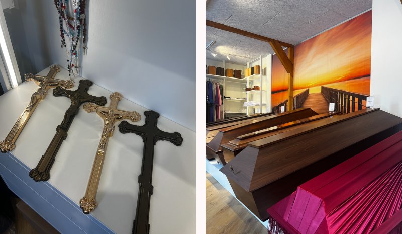 Apbedīšanas birojs Angel, Biķernieku iela 35 krusti un zarki